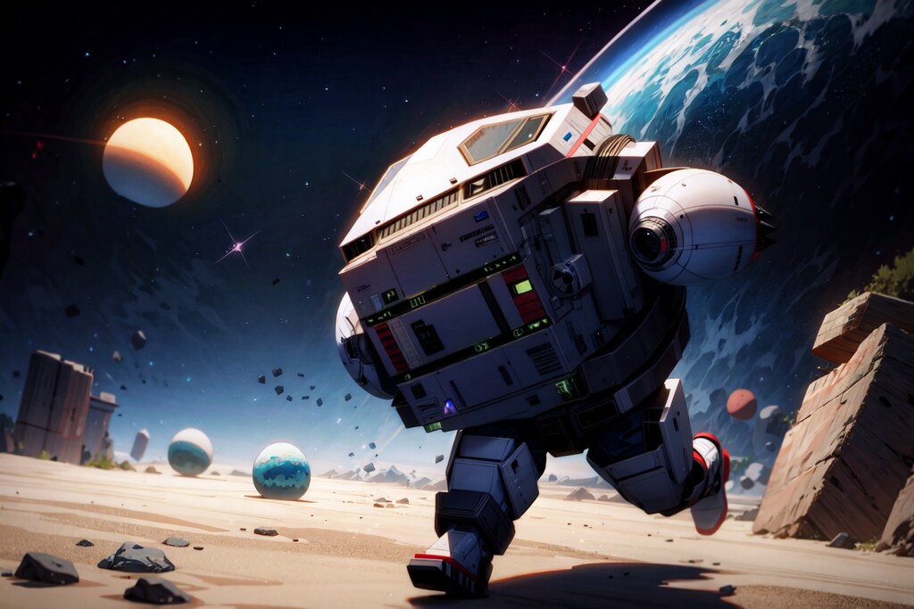 特殊装備宇宙服でマラソン