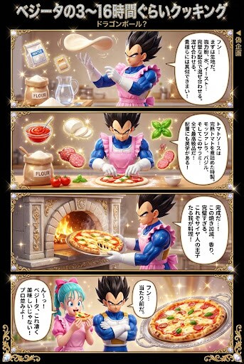 偽企画　ベジータの3〜16時間ぐらいクッキング2　ドラゴンボール