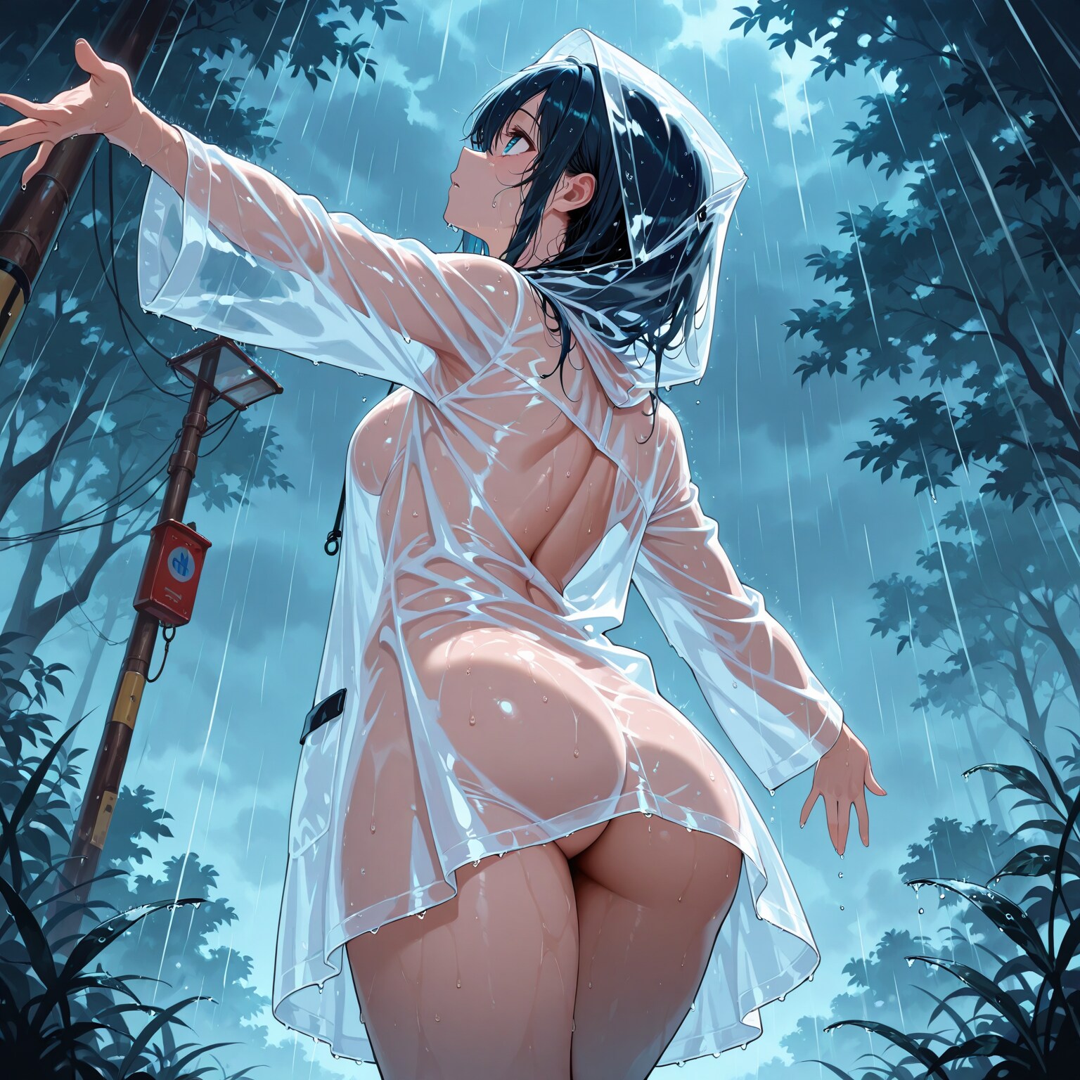 カッパちゃんは雨を感じる