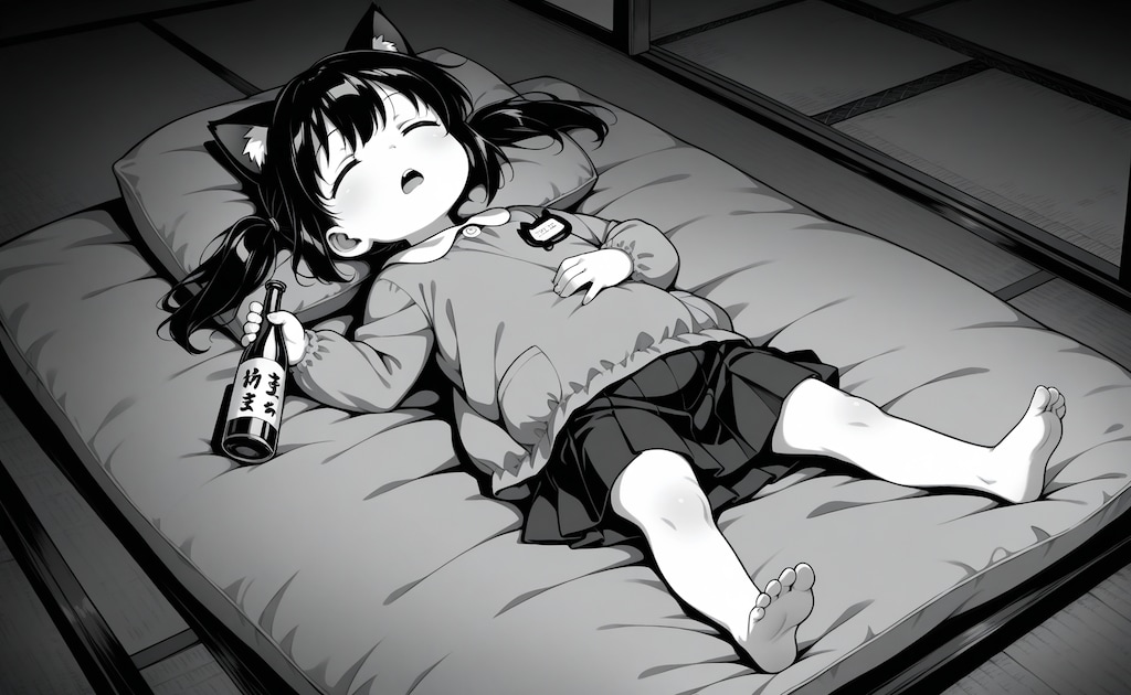 呑んで呑んで呑み潰れて眠るまで呑んで