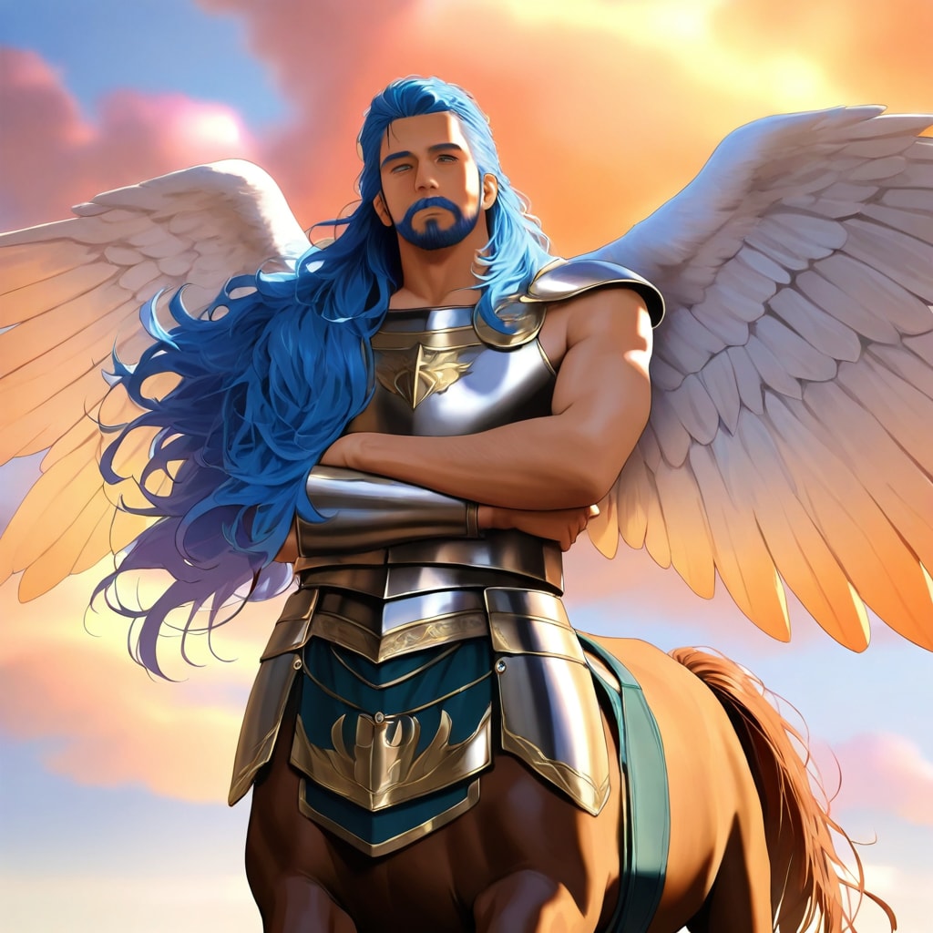 天の翼を生やした半人半馬