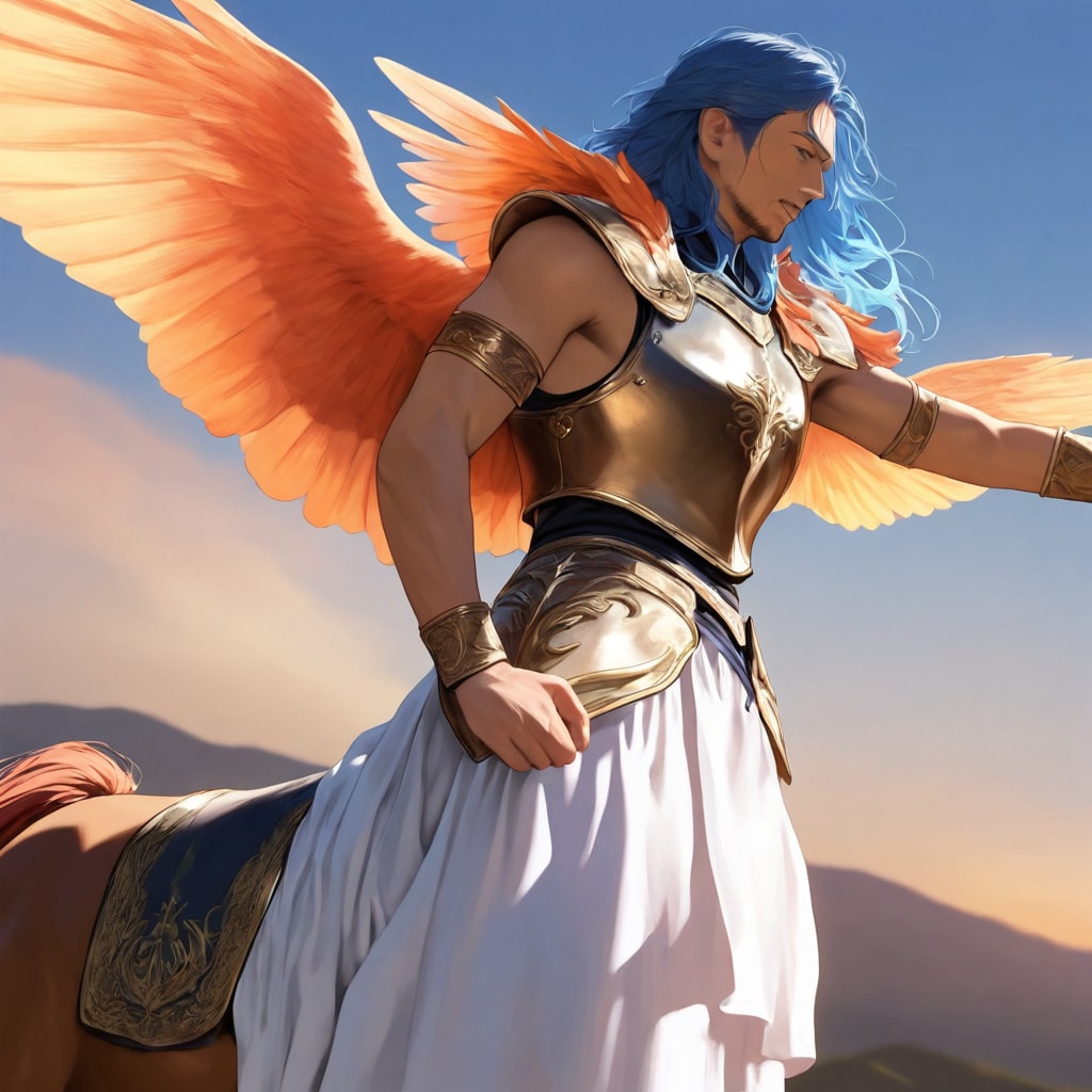 天の翼を生やした半人半馬