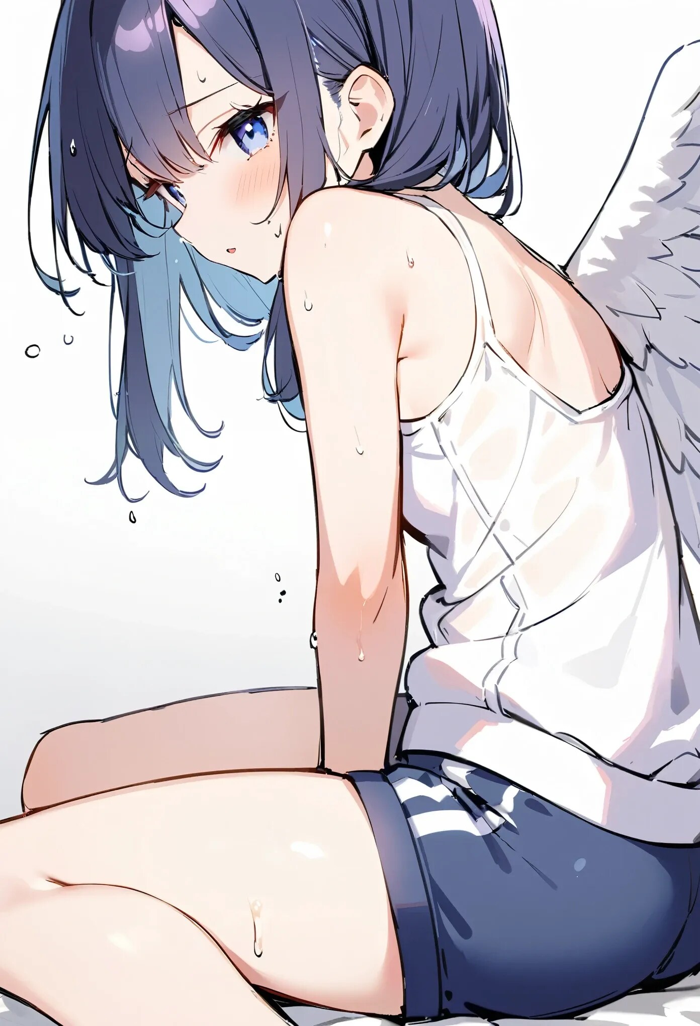 トレーニング疲れの天使