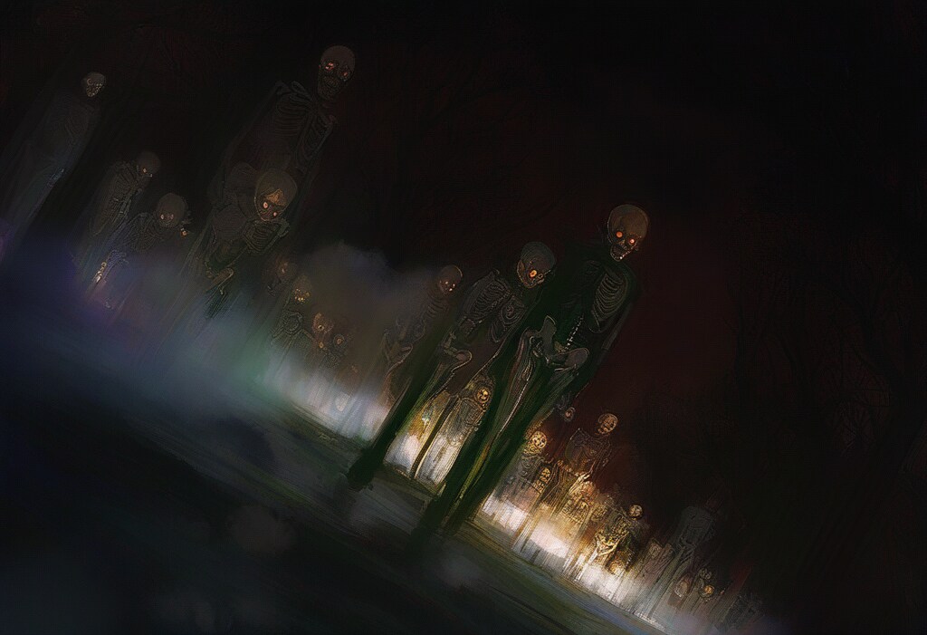 暗めな森に居がちなスケルトン