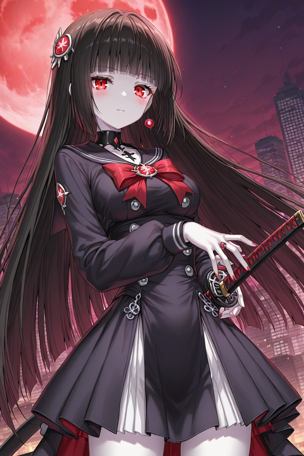 黒髪日本刀な魔法少女