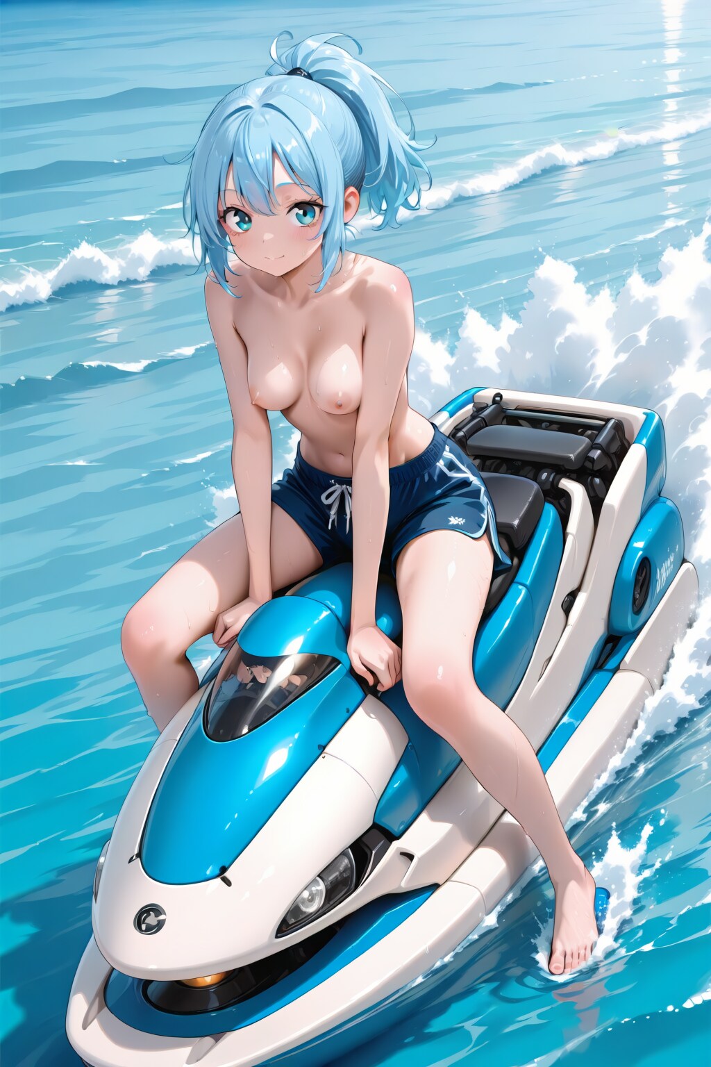 ジェットスキーに乗る