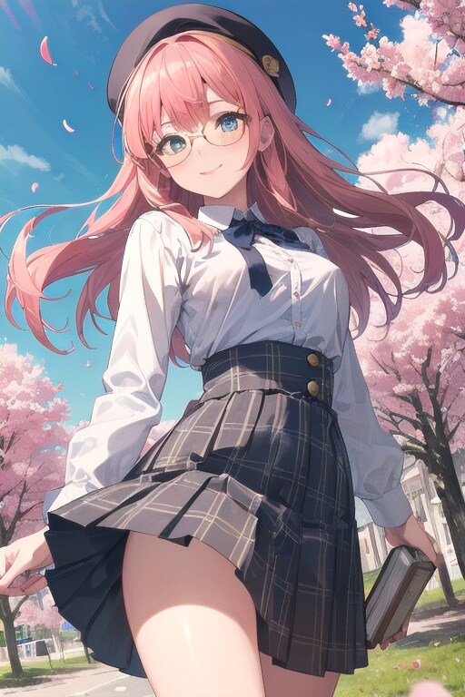 春と制服02 | の人気AIイラスト・グラビア