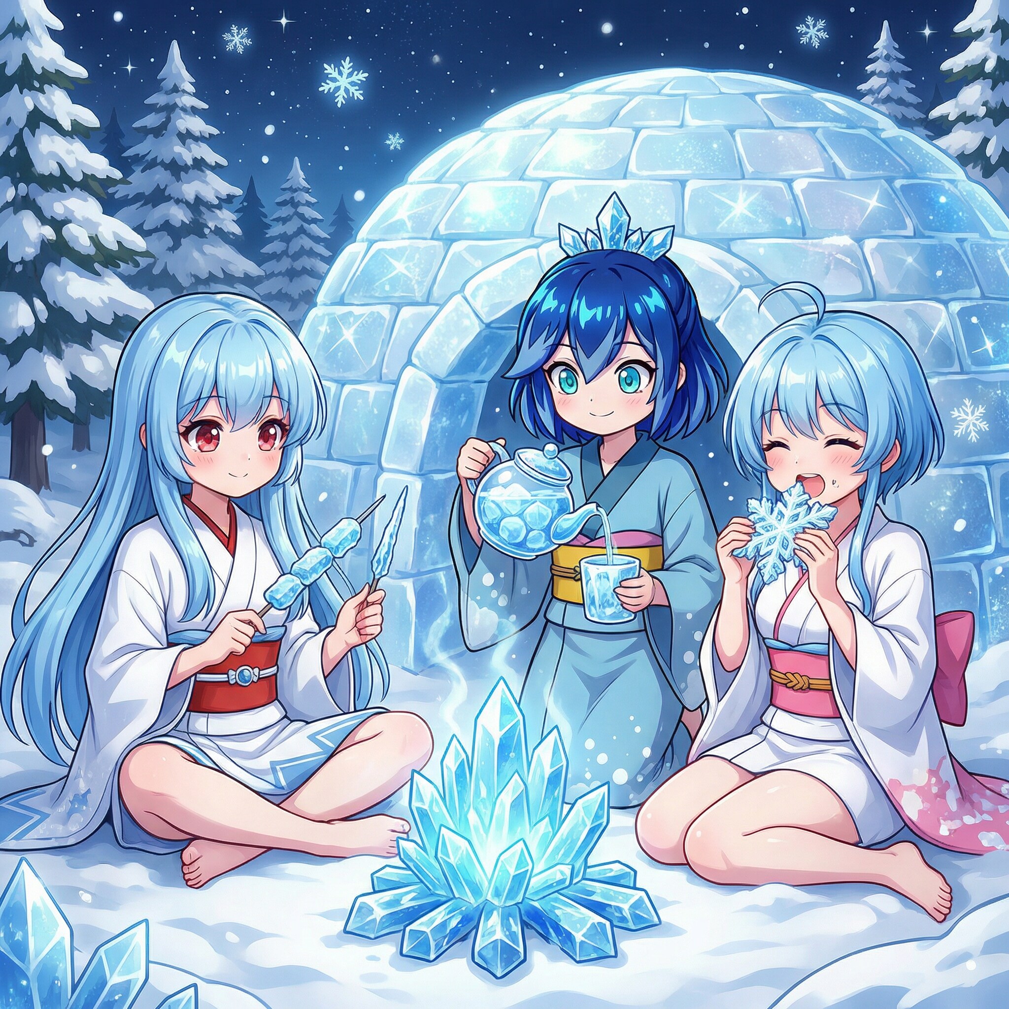 雪女たちのキャンプ