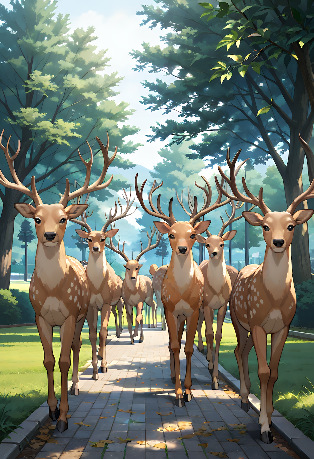 奈良の、鹿でした。