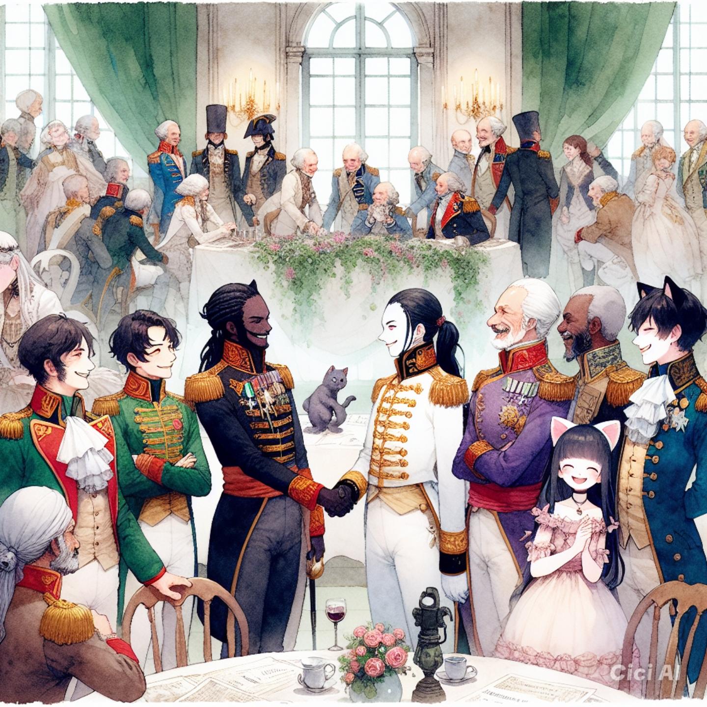 猫耳娘は他の国にも援軍を呼び掛け約束させていく | の人気AIイラスト・グラビア