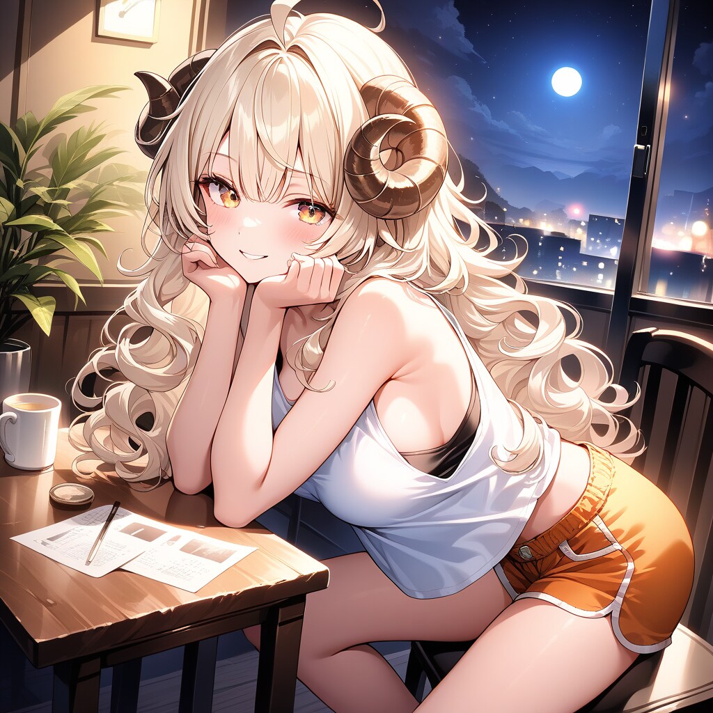 タンクトップ羊娘