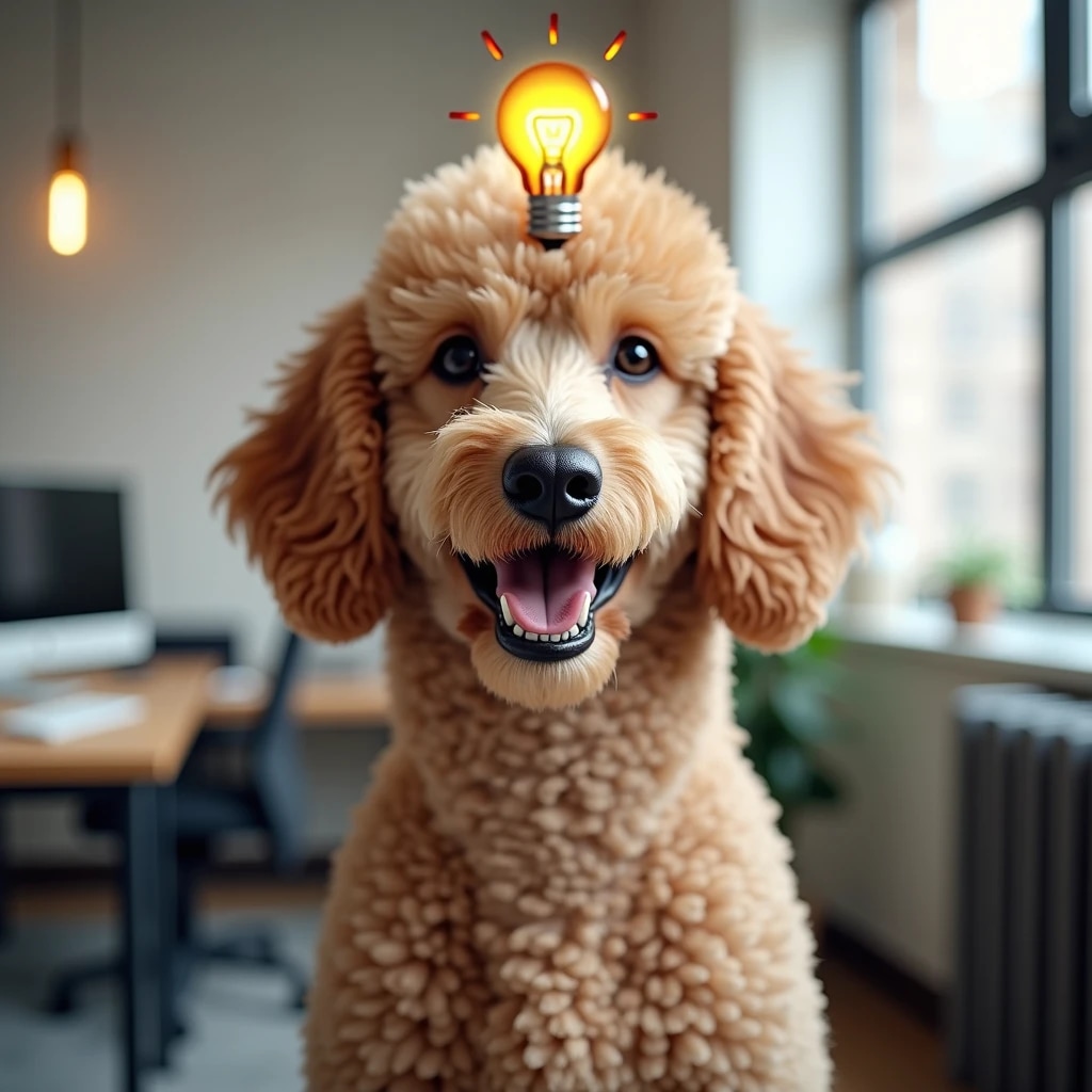 ひらめいた！プードル！