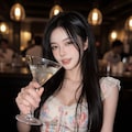 美女とバーカウンター 6枚目