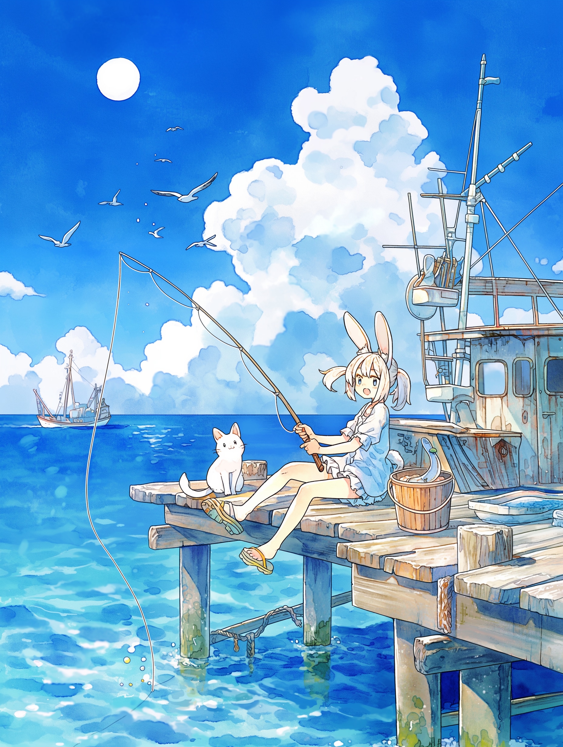 空と海のあいだで。