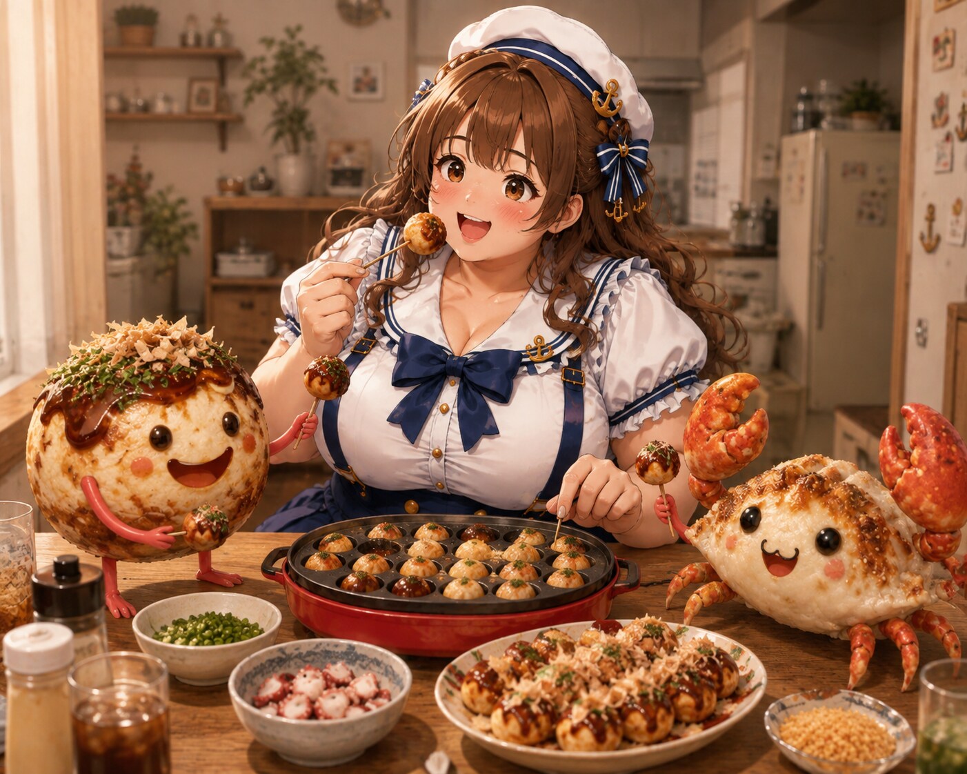 たこ焼きパーティー、はじまるよ〜！🐙✨