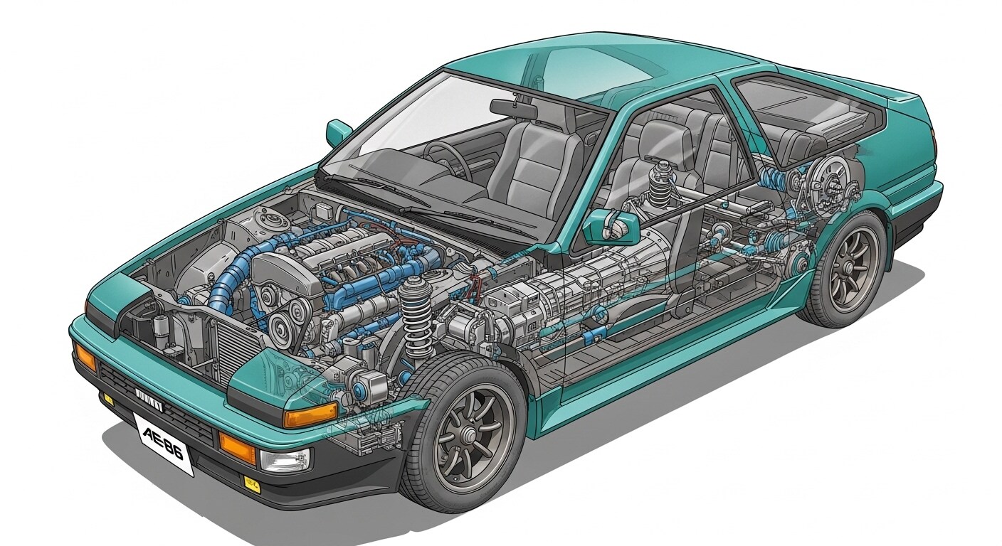 AE86透視画面 | の人気AIイラスト・グラビア