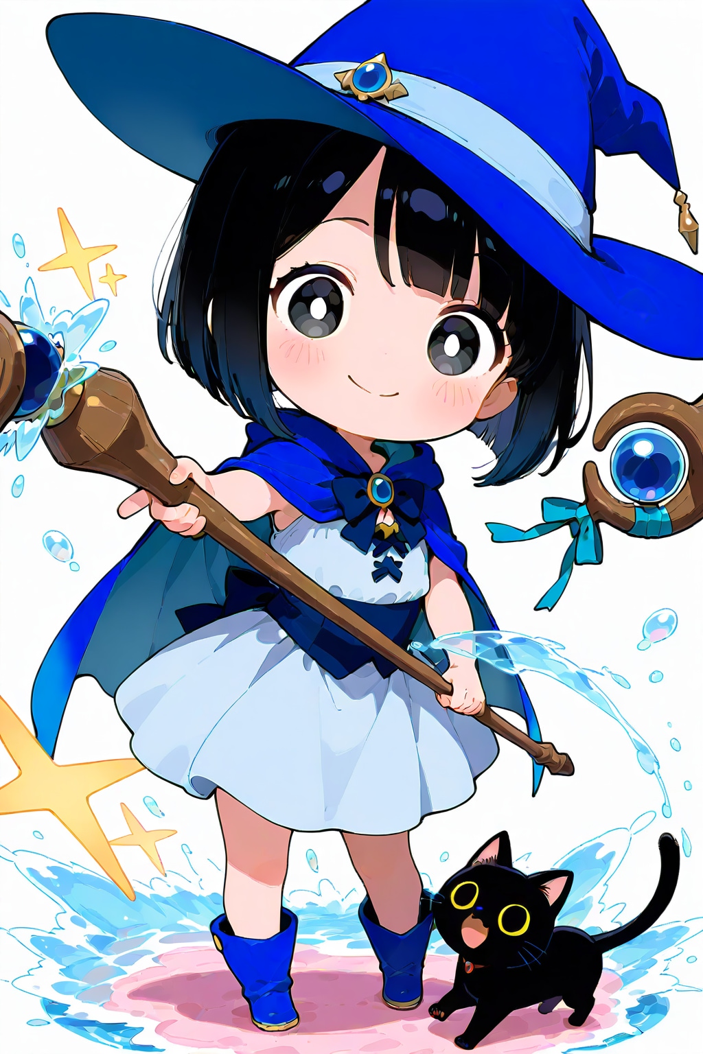 水の魔女と黒猫