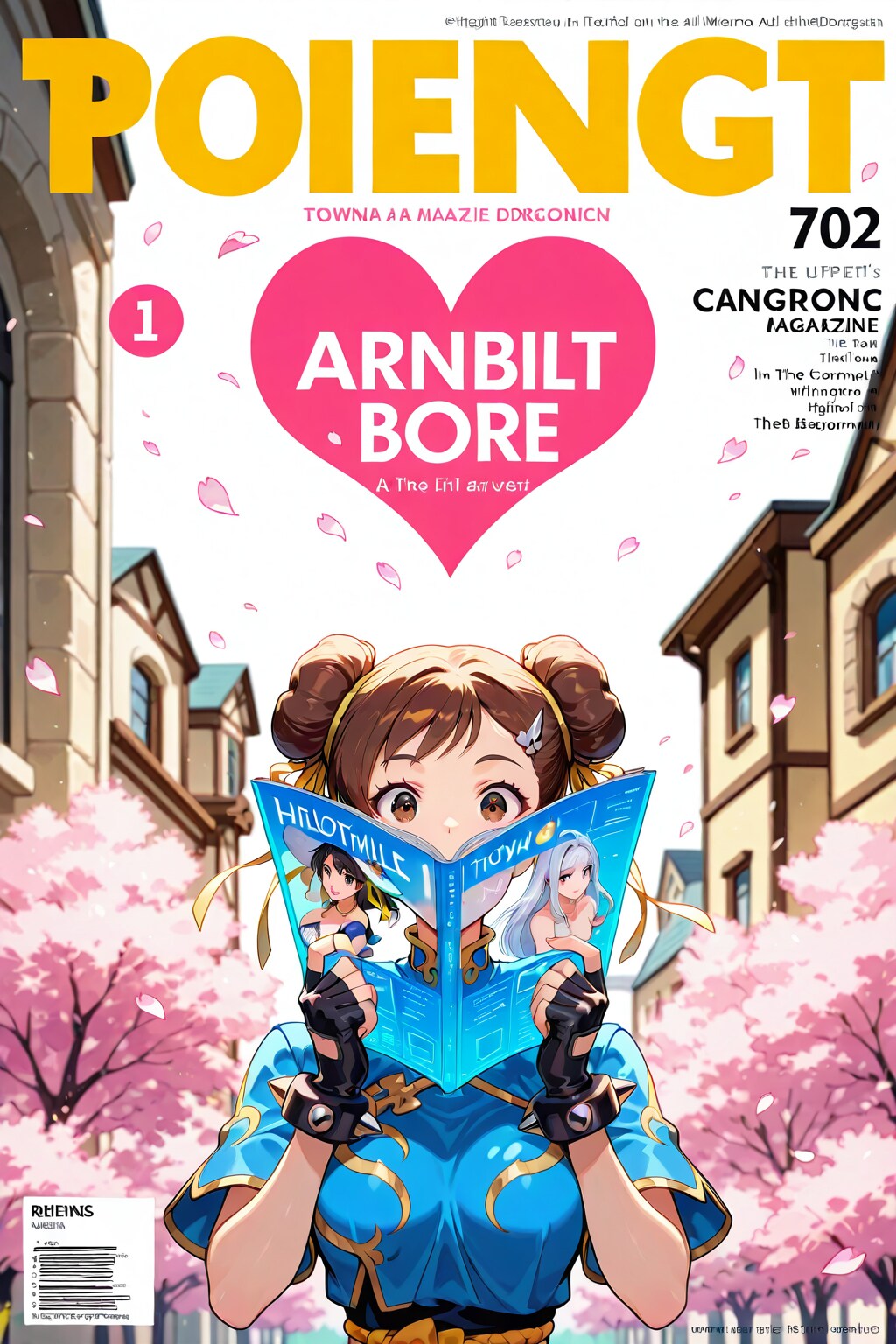 【雑誌表紙イメージ】春〇にあらず💦 | の人気AIイラスト・グラビア