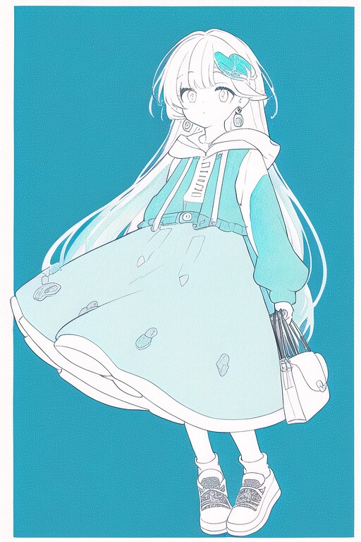水色少女B