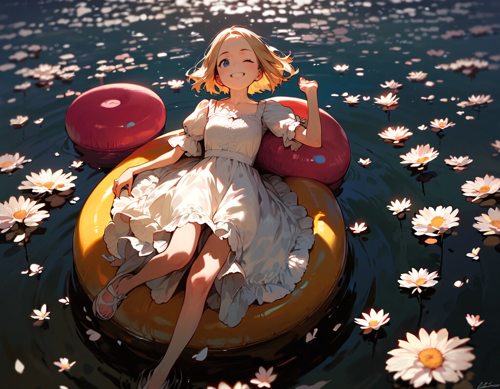 水の上ってだけで涼しい気分だね