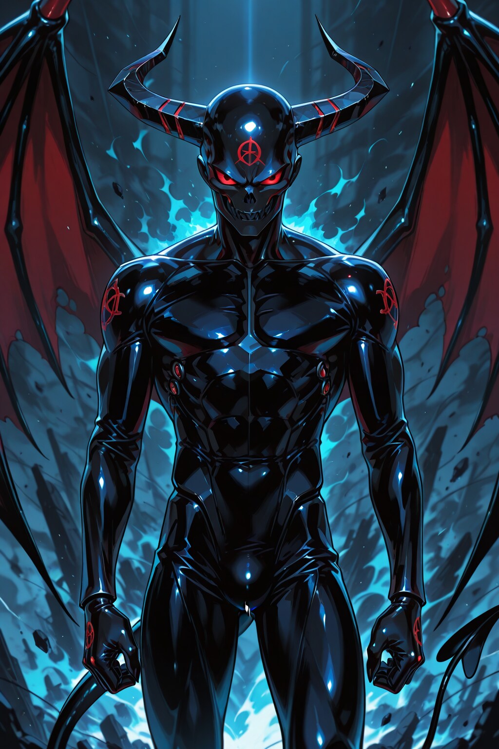 メタリックボディな悪魔