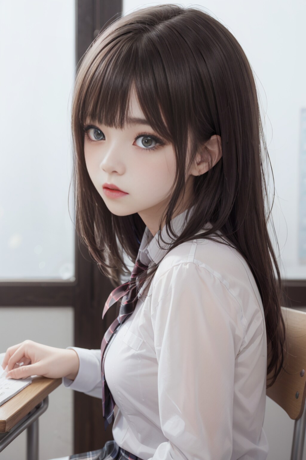隣の席に座ったので凄く気になる