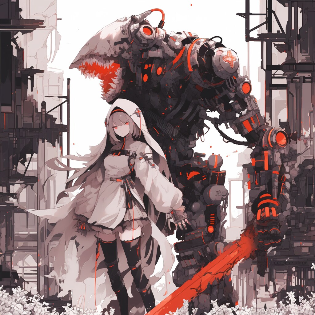 機械的相棒と共に | の人気AIイラスト・グラビア