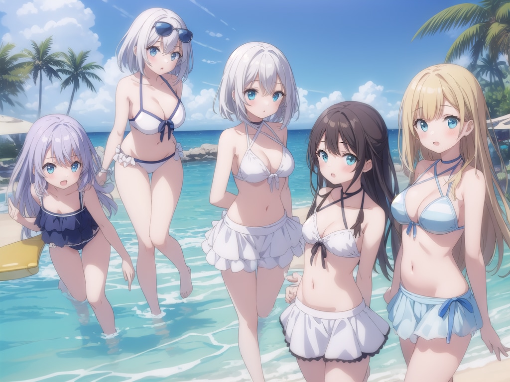 ビーチの妖精たち