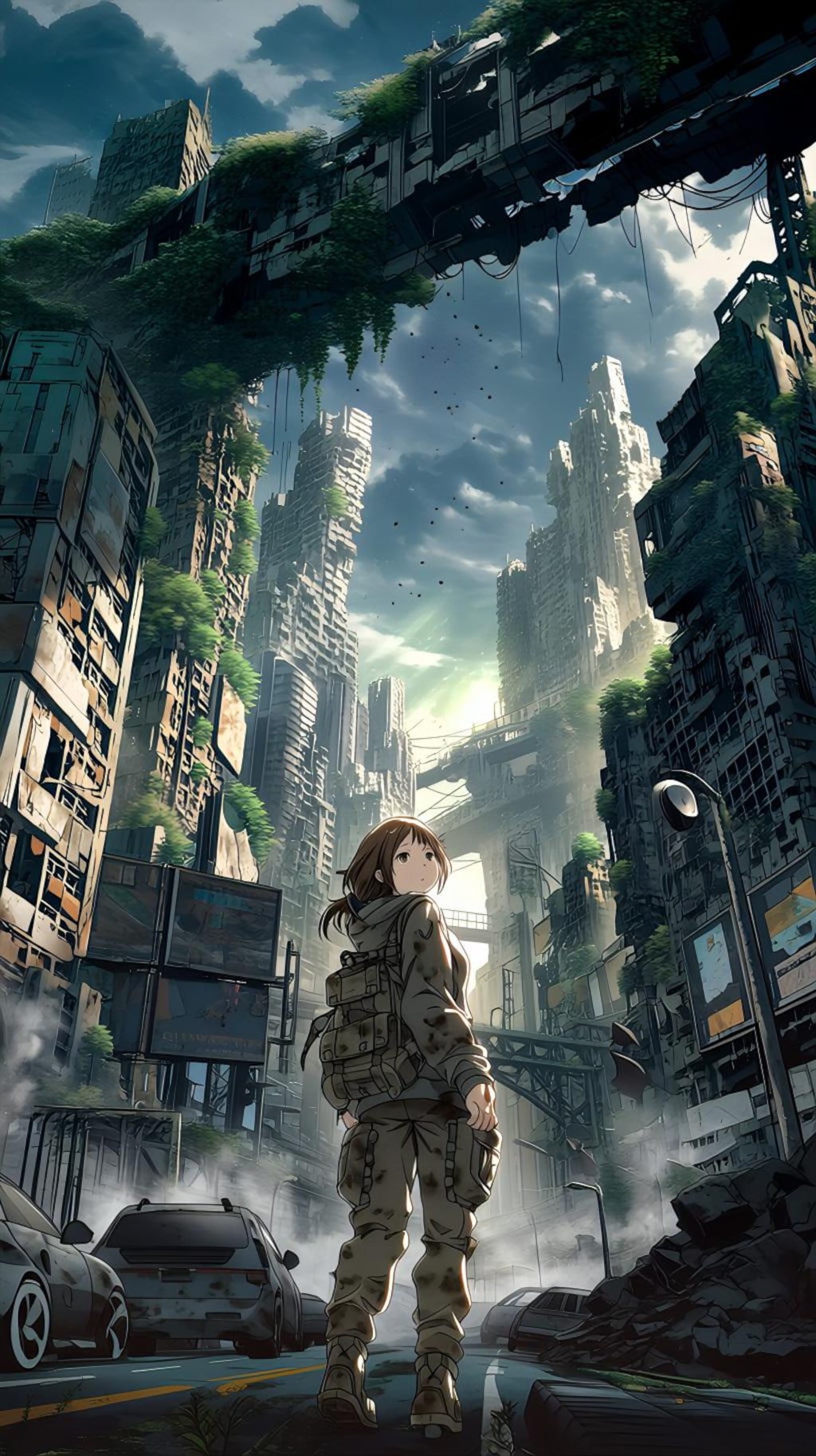 崩壊した都市