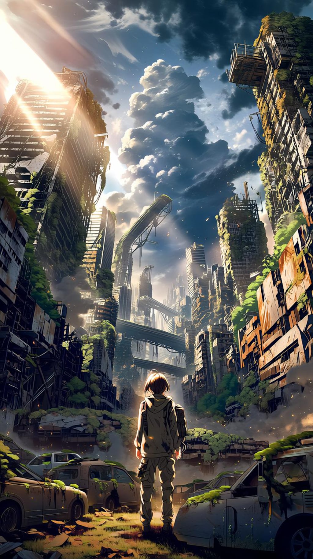 崩壊した都市