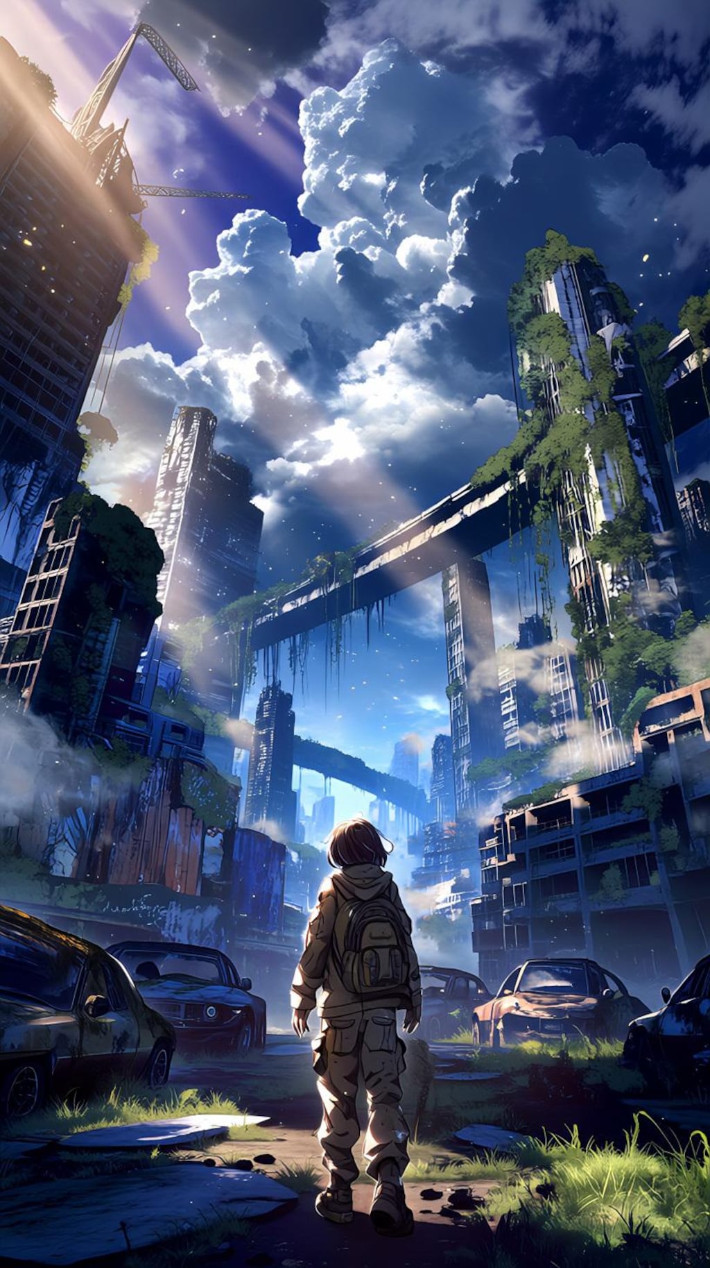 崩壊した都市