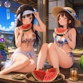 スイカ割り大会 3枚目