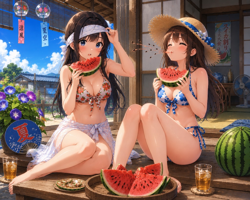 スイカ割り大会