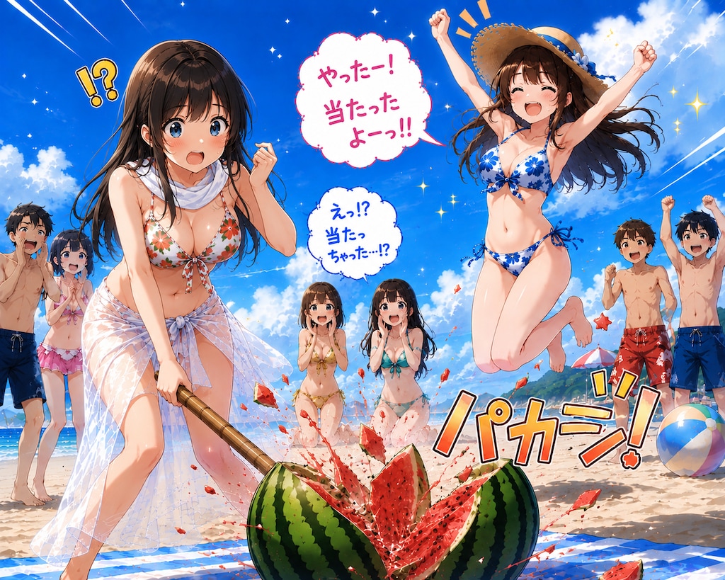 スイカ割り大会