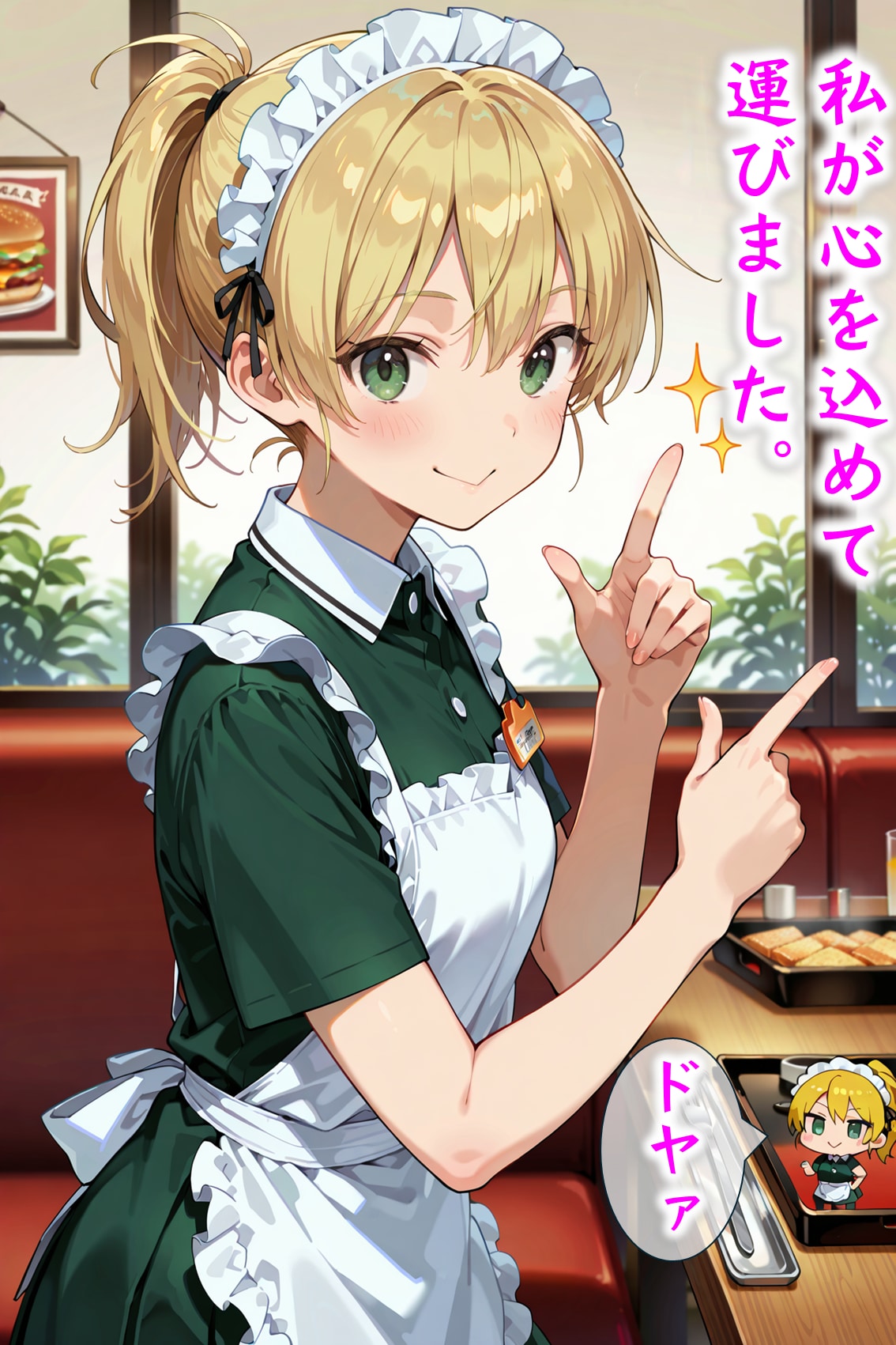 ちびキャラウェイトレスさん Z601 | の人気AIイラスト・グラビア