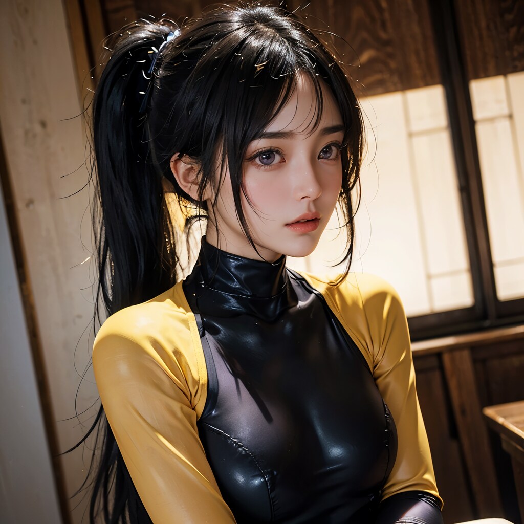 黒と黄のコントラスト