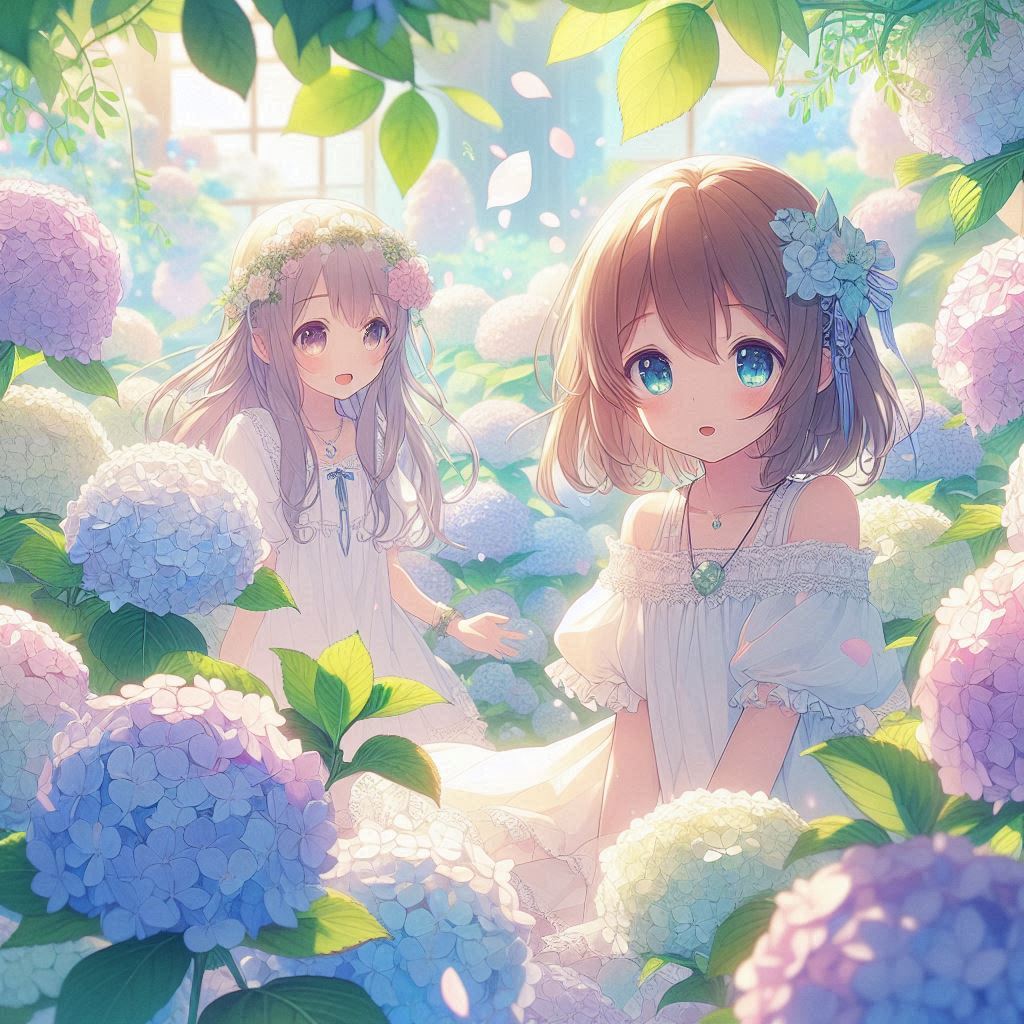 紫陽花(DALL-E)(3)