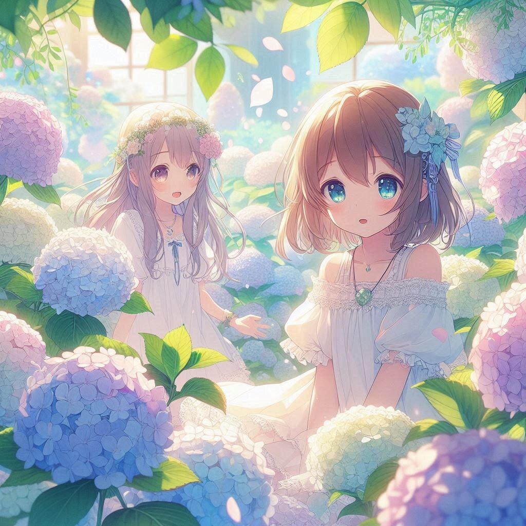 紫陽花(DALL-E)(3)