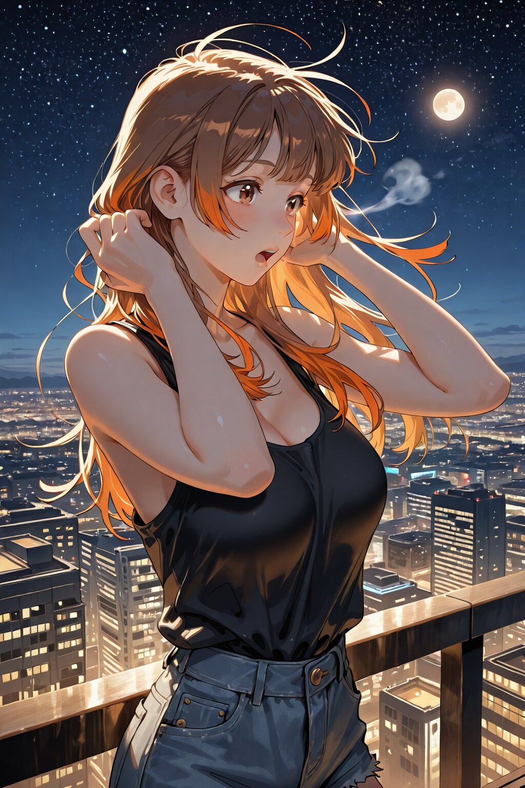 夜風が心地良いわね(*^-^*)