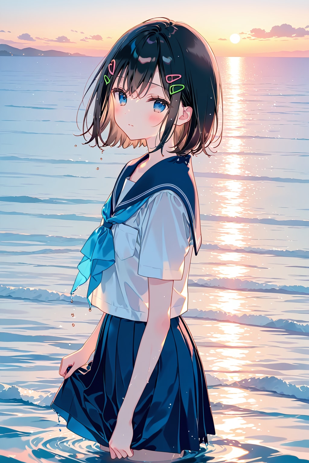 セーラー服と砂浜(LILAC)(55)