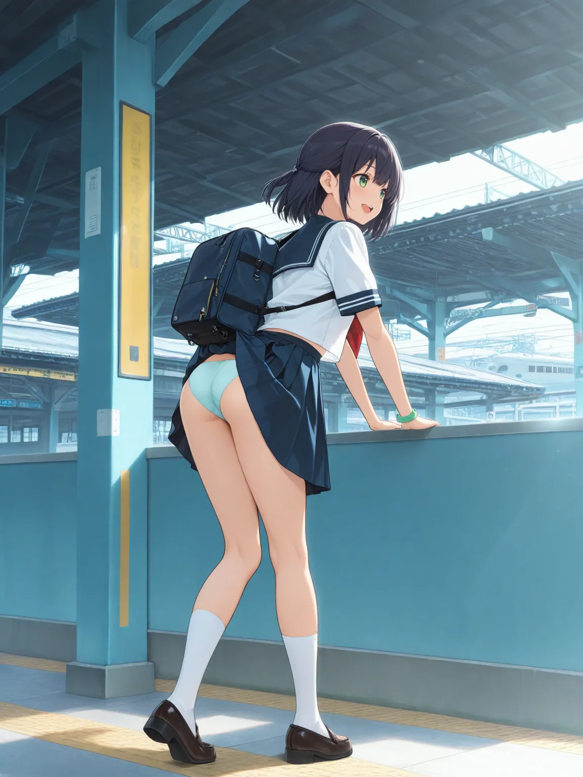 clumsy girl