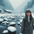 雪の川 4枚目
