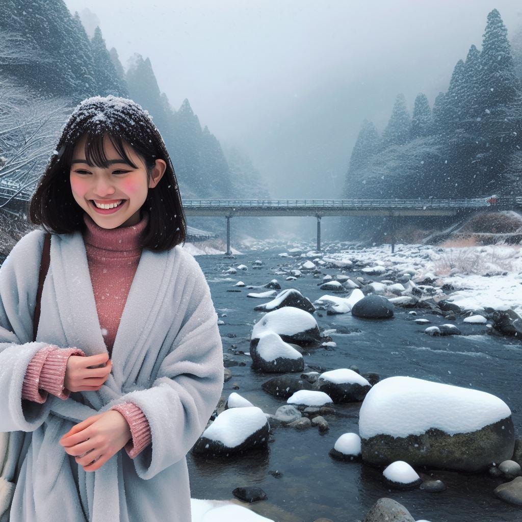 雪の川