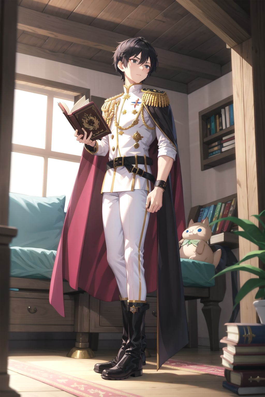 ファンタジーな洞窟地下、大きな男性学者2-2