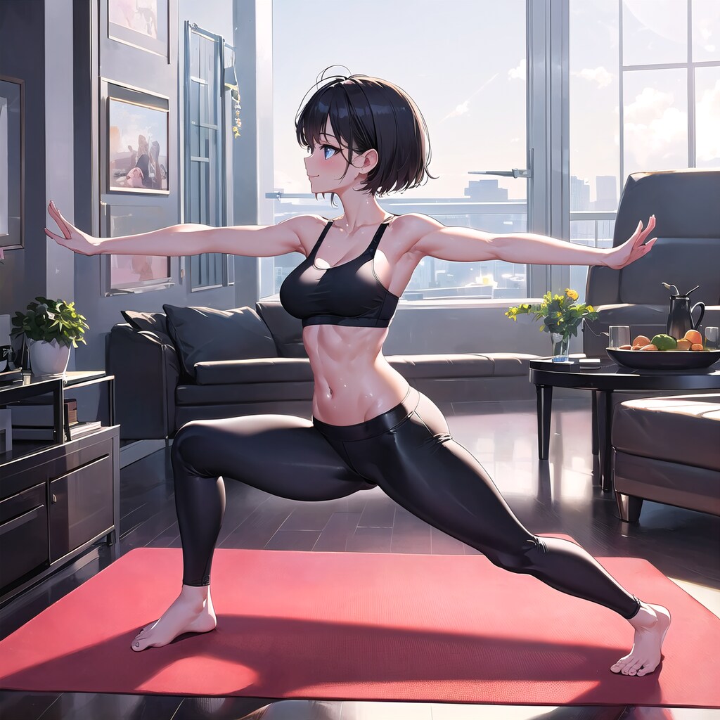 ヨガ(イラスト)2