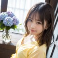 雨と紫陽花と寄り添う女性 11枚目