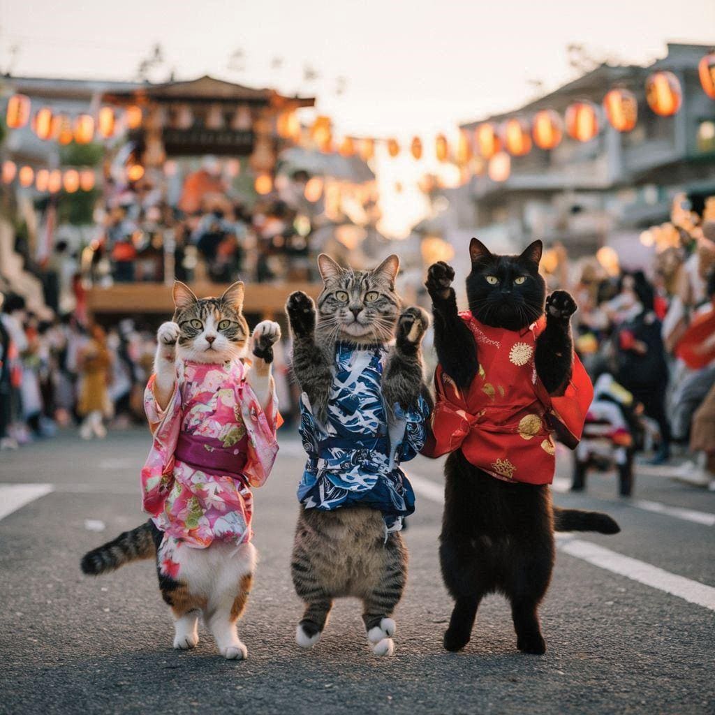 ご当地猫踊り