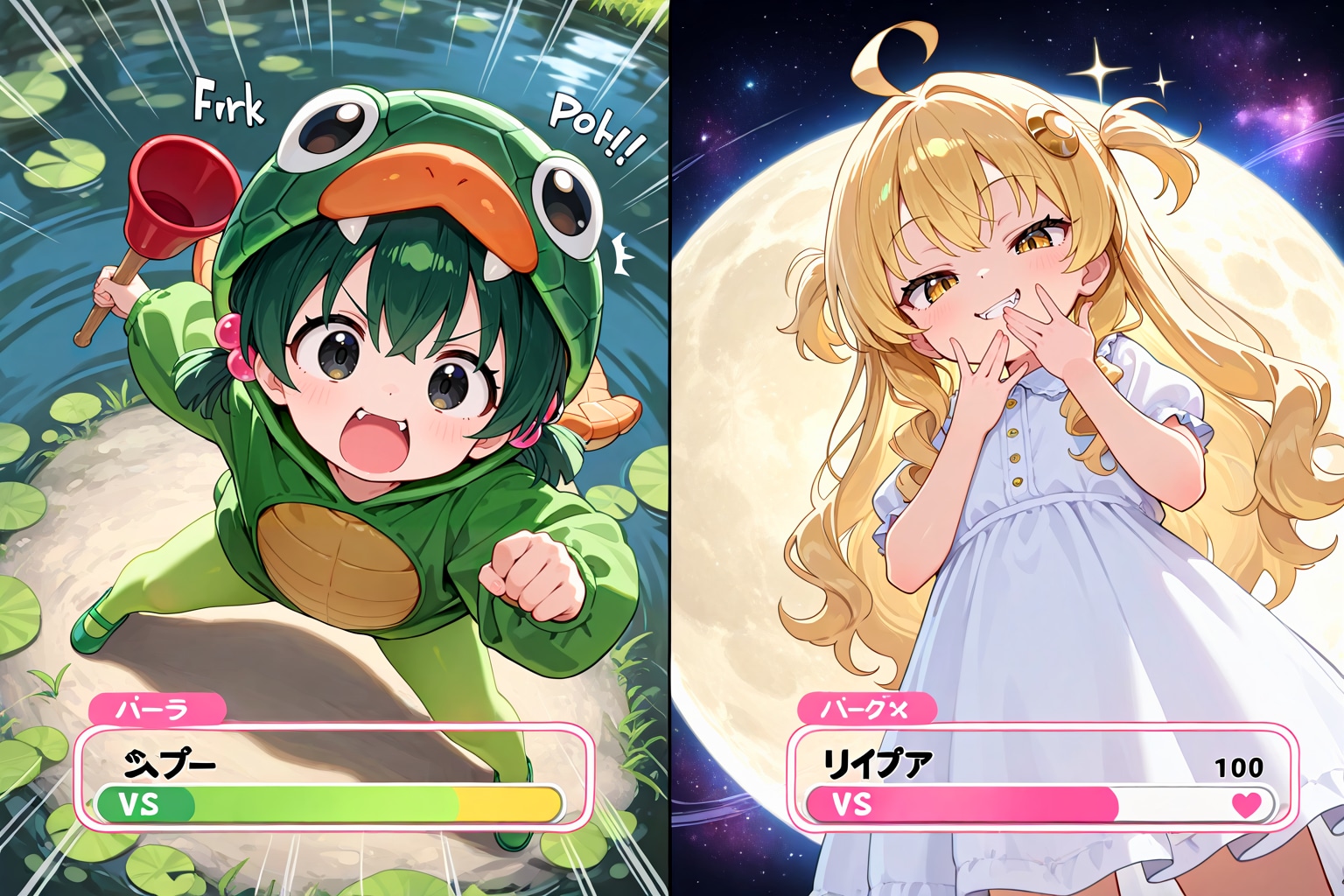 【対決】月vsスッポン！ | の人気AIイラスト・グラビア