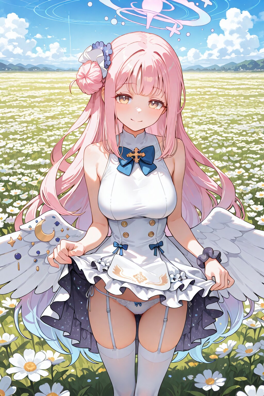 花畑とミカ