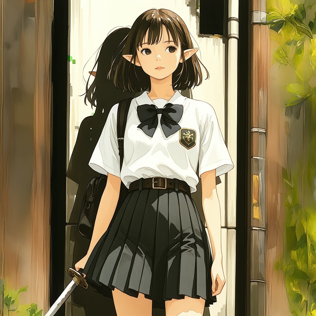 サムライ女子高生エルフa